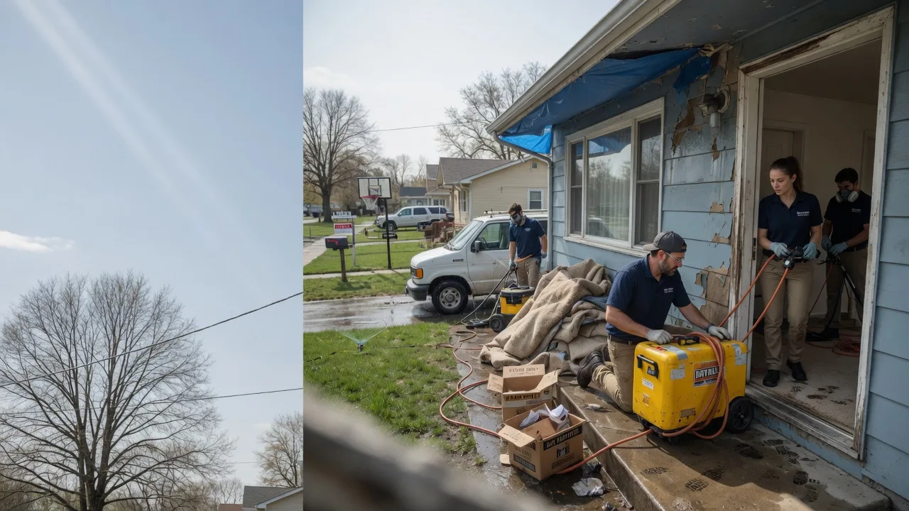 Basement Flood Cleanup in Pierceville, KS near me